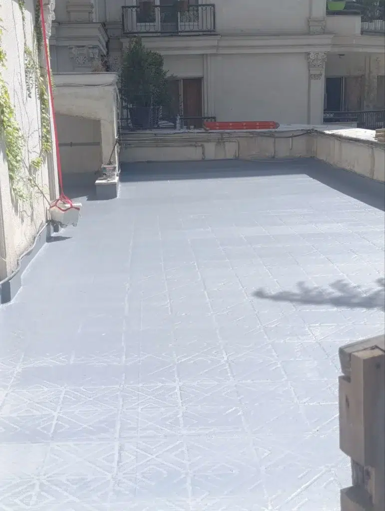 پروژه آب بندی پشت بام موزاییکی بعد از اجرا