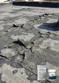 عایق پشت بام ایزوگام فرسوده